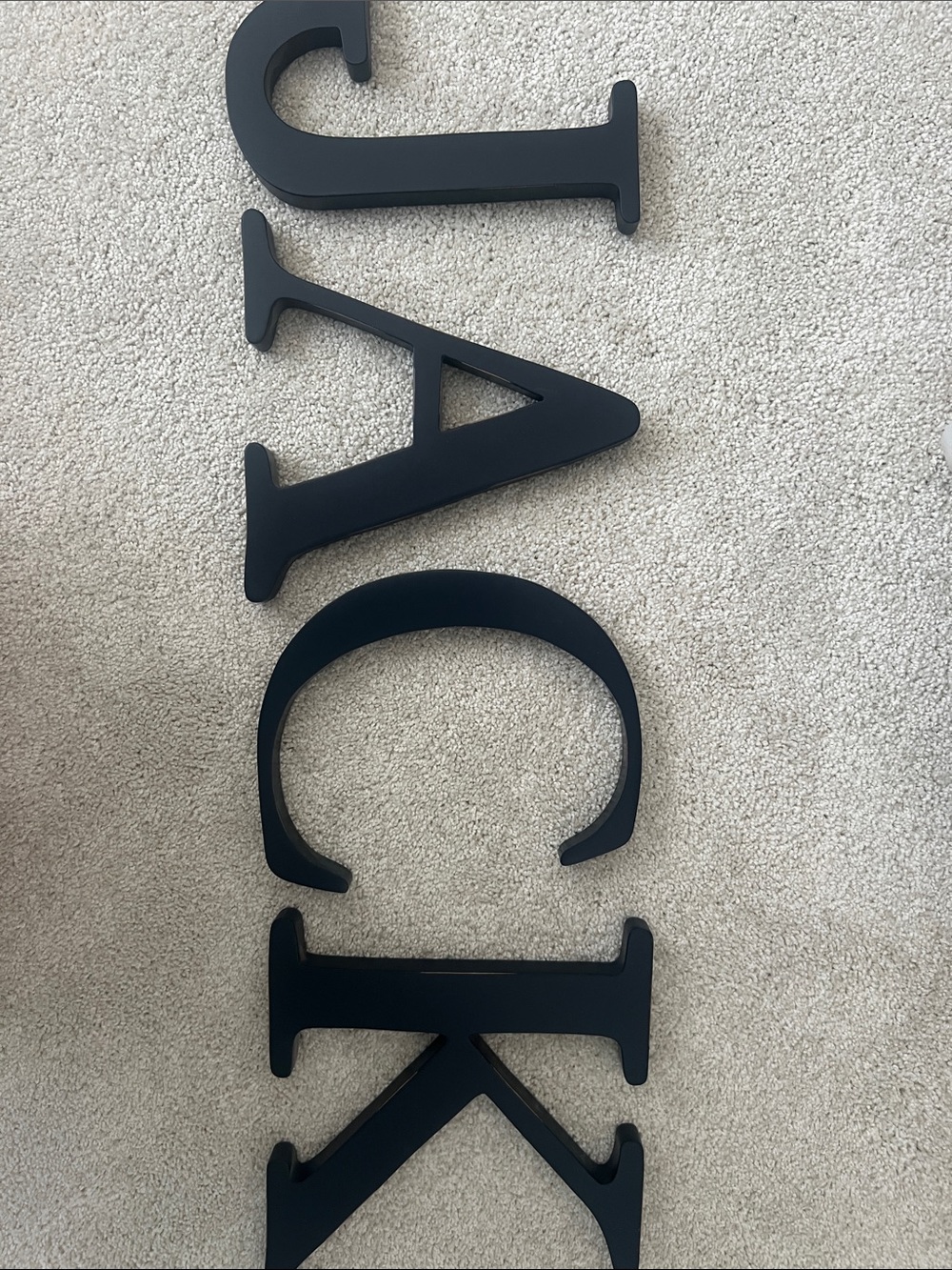 Pottery Barn Kids navy wall letters - JACK